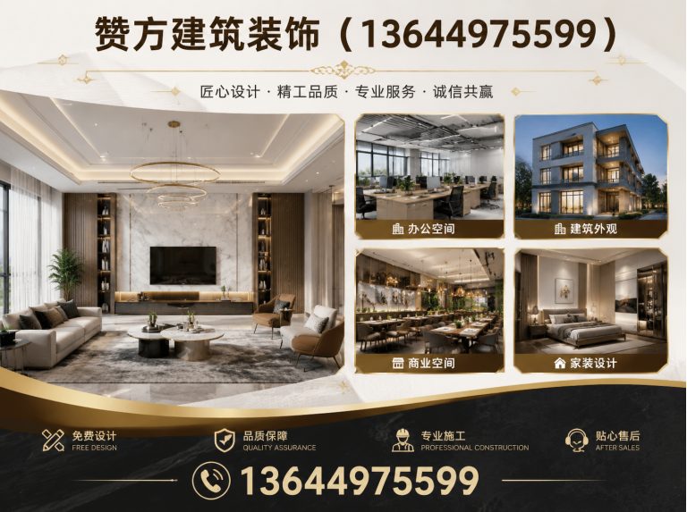 康平县赞方建筑装饰展示图